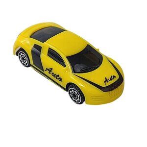 Kenneth Toys Yellow Sports Car Auto Toy 2022 Mini Plastic Coupe